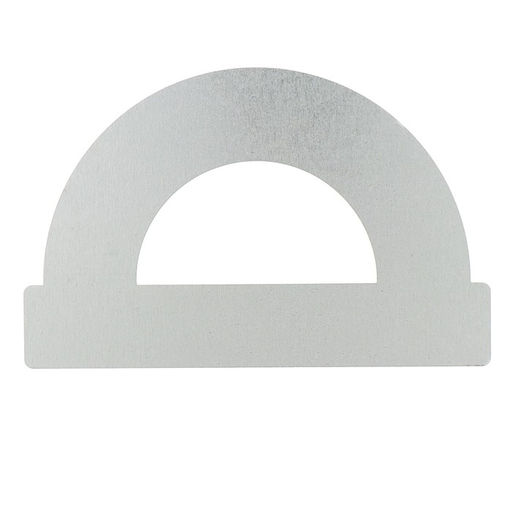 Транспортир 180*/10 см МЕТАЛЛИЧЕСКИЙ (стальной) - Calligrata фото 3