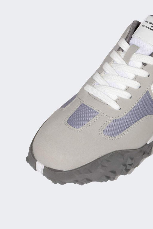 Мужские кроссовки из искусственной кожи со шнуровкой на зубчатой подошве - Defacto фото 6