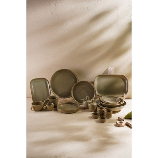 Блюдо фарфоровое SL Home «Песчаный бриз», 24.5×16.5 см, бежевый