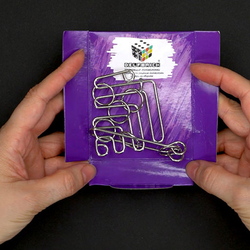 DELFBRICK DLM-38 Головоломка металлическая 1 шт Лабиринт 8 элемент