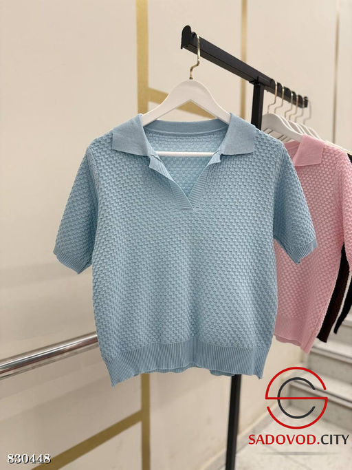 Футболка поло с V-вырезом