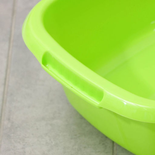 Таз хозяйственный овальный «Водолей», 11 л, пластик, салатовый