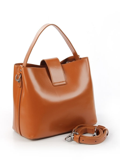 LACCOMA сумка Y8180R-рыжий натуральная кожа полиэстер