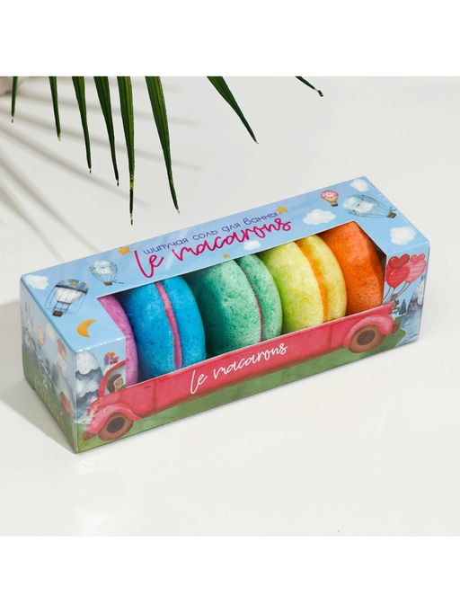 Набор бомбочек для ванн Le macarons, 250 г (5 шт.) - Laboratory katrin фото 4