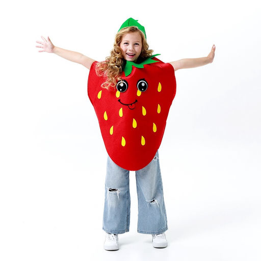 Карнавальный костюм «Весёлая клубника», фетр