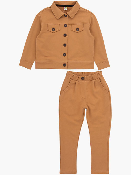 Костюм для девочки детская одежда наряды UD 7710 св.коричневый - Mini maxi фото 8