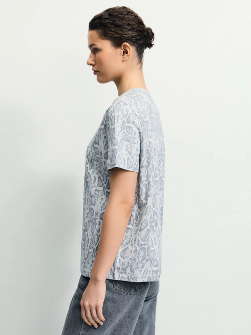 Футболка из хлопка с принтом / Zarina  фото 5