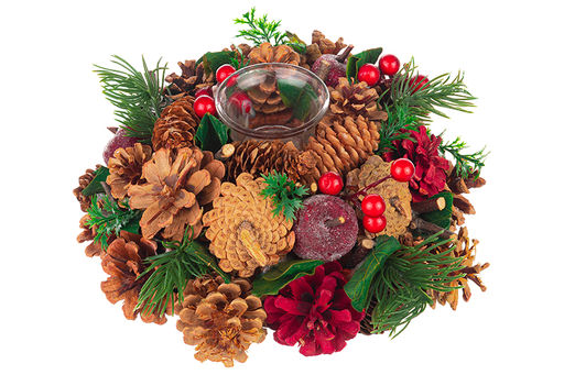 Новогоднее украшение подсвечник 22*22*11 см Тайна Рождества на 1 свечу, круг - Elan gallery фото 4