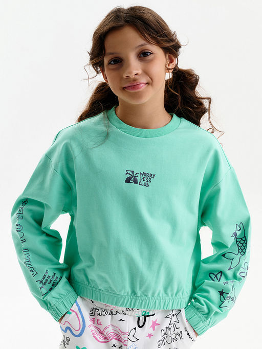 PELICAN, толстовка для девочек, Ментол