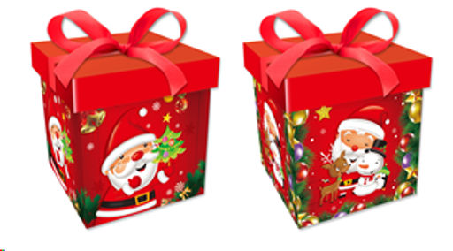 Цена за 12 шт. Коробка подарочная 22x22x22 см складная / 126-M /уп 12/480/Новый год - Галеонтрейд фото 6