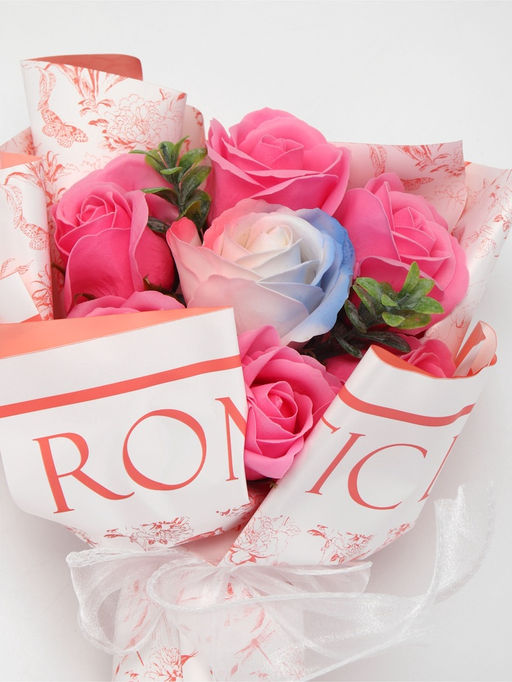 Букет из 6 розовых роз и 1 дизайнерской розы - SB BEAUTY фото 5