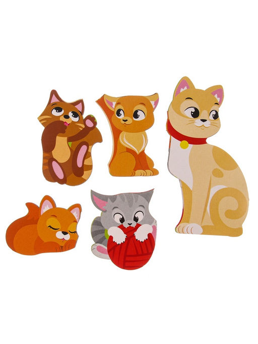 Головоломка «Кошка с котятами» для самых маленьких