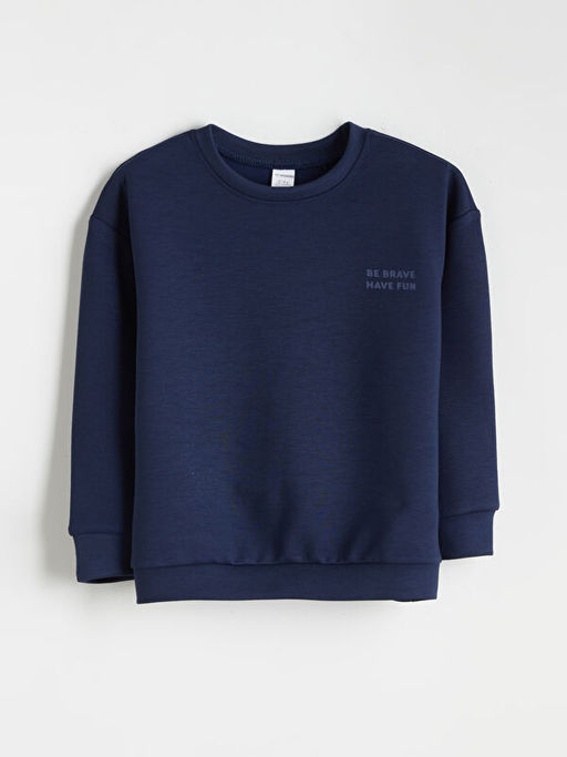 Bisiklet Yaka Erkek ?ocuk Sweatshirt