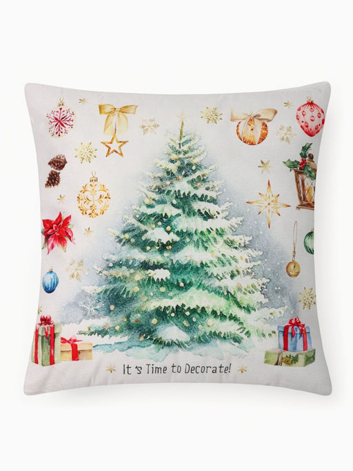 Подушка декоративная новогодняя Этель. Time to decorate, 40?40 см, велюр