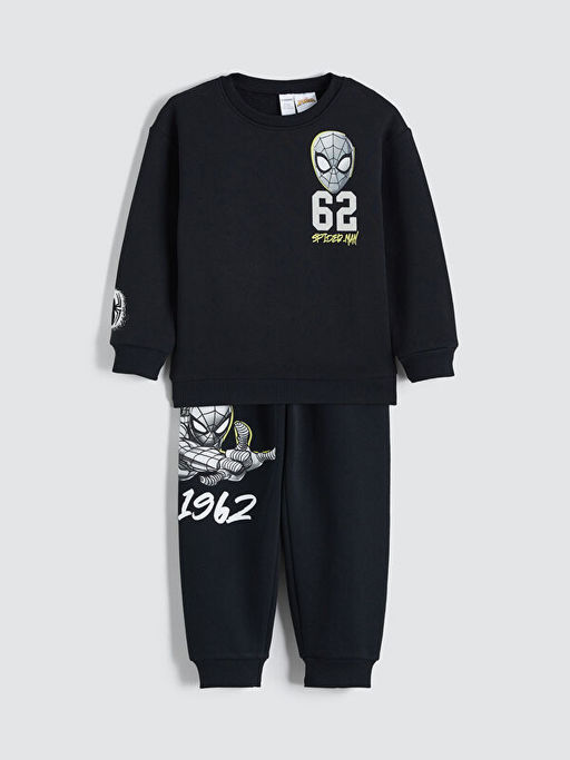 Spider-Man Bask?l? Erkek ?ocuk Sweatshirt ve E?ofman Alt