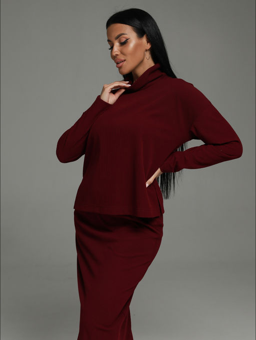 Кортни костюм с юбкой женский (черный) - Lovetex фото 46