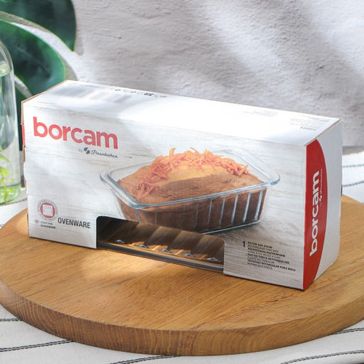 Форма для запекания Paşabahçe Borcam, 1.12 л, прямоугольная, жаропрочное стекло, прозрачная