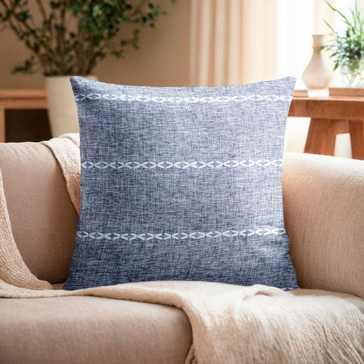 Наволочка декоративная Этель Косичка цвет синий,45х45 см полиэстер  фото 6