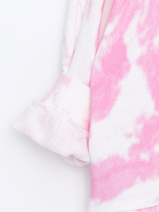 Kap??onlu Batik Desenli Uzun Kollu K?z ?ocuk Sweatshirt - Waikiki фото 2