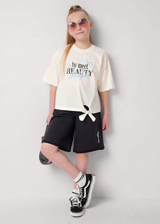 867353/13кд_п Футболка дев. (ЧЗ) - Clever wear фото 2