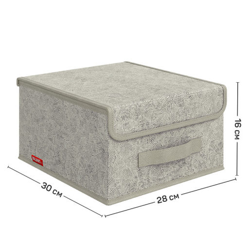 VAL MM-BOX-LS Короб стеллажный с крышкой, малый, 28*30*16 см, MONET MORNING, шт