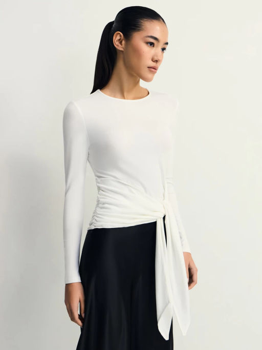 Лонгслив с декоративным узлом / Zarina фото 4