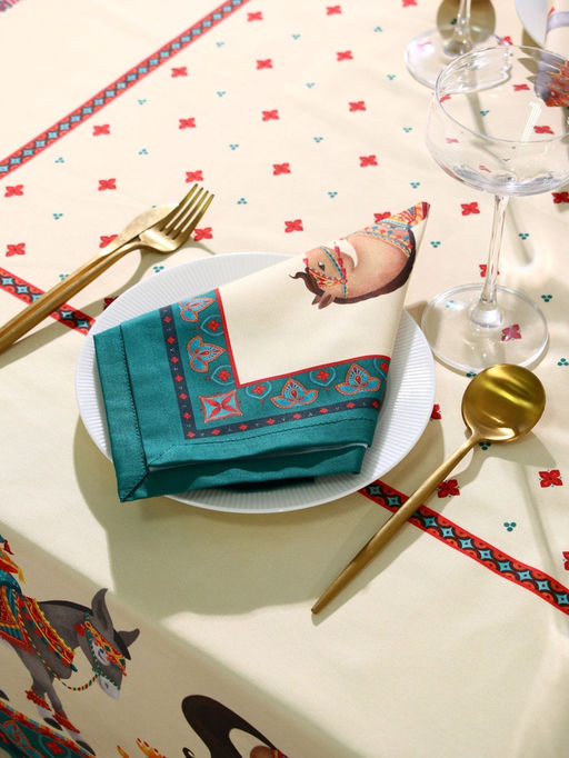 Набор кухонный «Этель. Нью-Дели»: скатерть 180×150 см, салфетка 40×40 см-8 шт., 100% хлопок