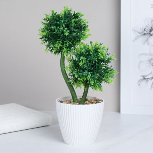 Цветочная композиция Зелень самшит 28 см / 9090-9 /уп 9/72/ - Галеонтрейд фото 7