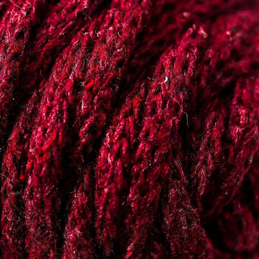 Шнур для рукоделия хлопковый 100% хлопок 4 мм, 50м/140гр (бордовый)