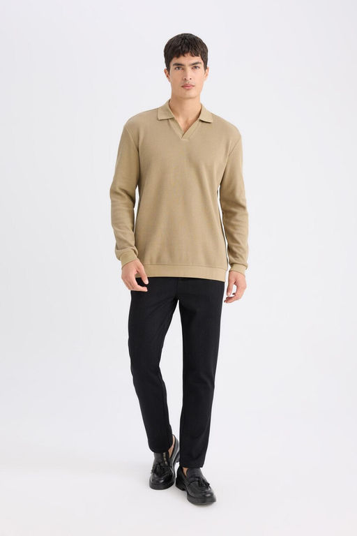 Tailored Regular Fit Normal Kesim Kuma_ Pantolon Basic D_z Cepli
