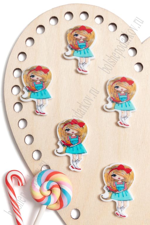 Кабошон-вырубка "Девочка" 2,3*3,7 см (10 шт) SF-5950, №13