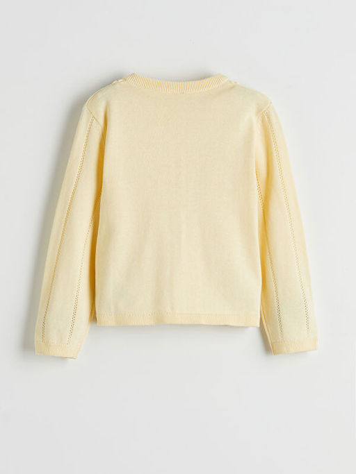 Bisiklet Yaka Ajurlu K?z ?ocuk Triko H?rka