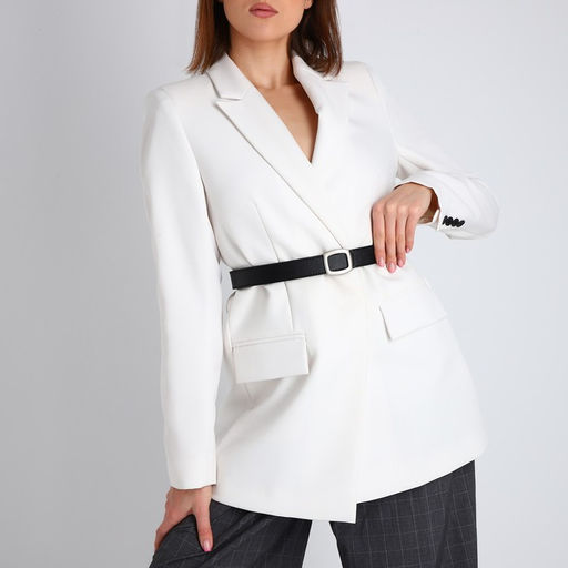 Ремень женский, ширина 3 см, пряжка металл, цвет чёрный - Simaland фото 3