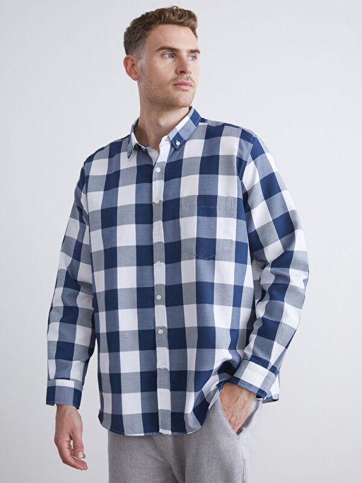 Regular Fit Uzun Kollu Ekose Arm?rl? Erkek G?mlek