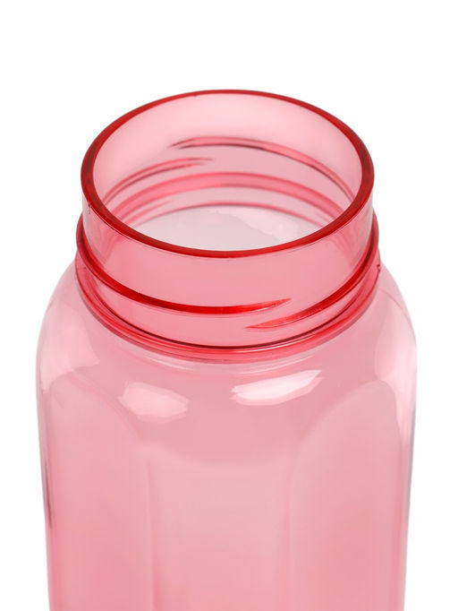 Бутылка для воды спортивная, прозрачная, 450 мл, 20×8 см, пластиковая, розовая