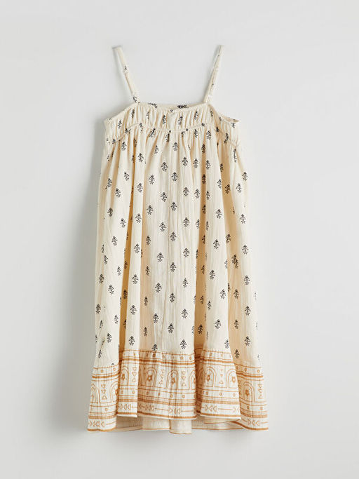 Kare Yaka K?z ?ocuk Elbise