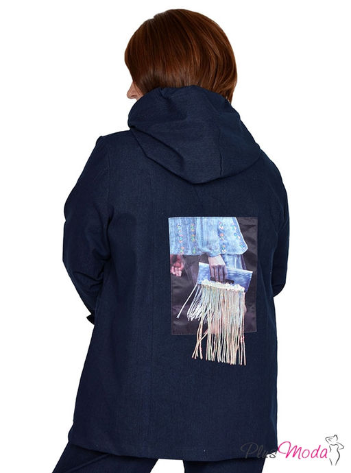 Парка с капюшоном Модель №924 размеры 44-84 - Plusmoda фото 6