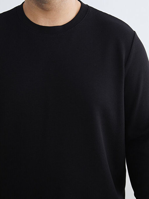 Bisiklet Yaka Erkek Sweatshirt