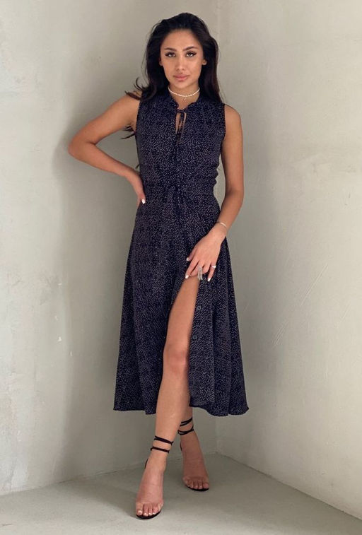 Платье, как из к/ф Красотка, чёрное в горошек - Martichelli фото 2