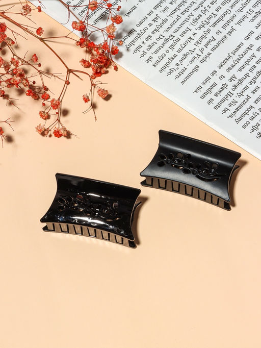 Цена за 12 шт. Крабик для волос «Ночка», цветы, 6.8 см, матовый и глянец, МИКС