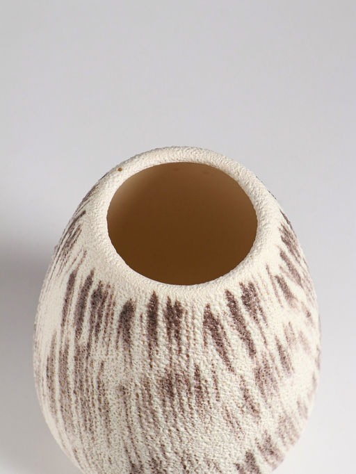 Ваза «Беажио» классик, 17.5×14 см, керамика, бежево-коричневая