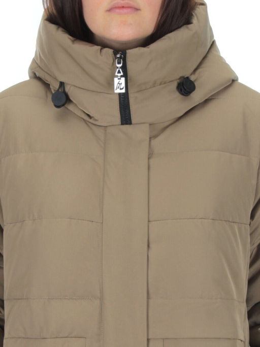 M-22120 DK. BEIGE Пальто женское зимнее (био-пух) - Фабричный китай фото 11