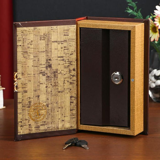 Шкатулка книга-сейф «Деньги любят счёт», дерево, искусственная кожа, 21×13×5 см