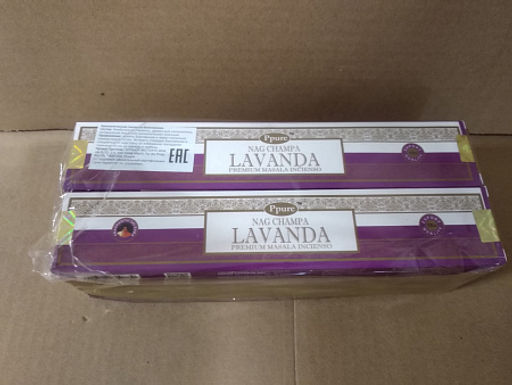 Благовония Ppure 15гр Lavender ПЕРЕПАКОВКА аромапалочки Лаванда уп-6шт  фото 2