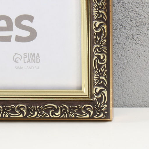 Фоторамка пластик "Винтаж" 30х40 см, венге (пластик. экр)