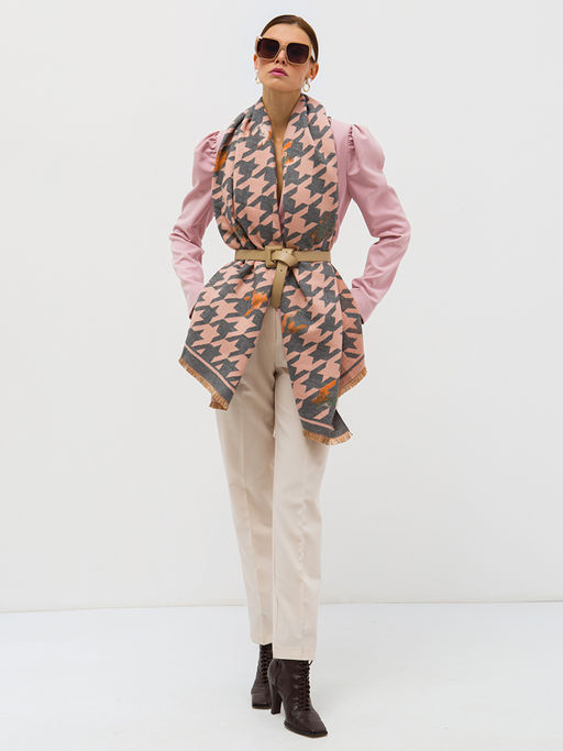 В составе шерсть. Большой теплый двусторонний палантин - Tantino фото 2