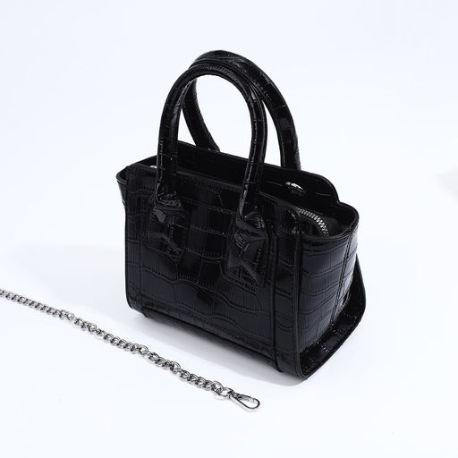 Сумка-тоут на молнии, цвет чёрный - Simaland фото 5