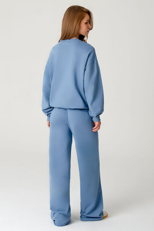 Арт. 2-540 Костюм женский с брюками 44-50 (4 шт) Цвет:Голубой - Калинка фото 7