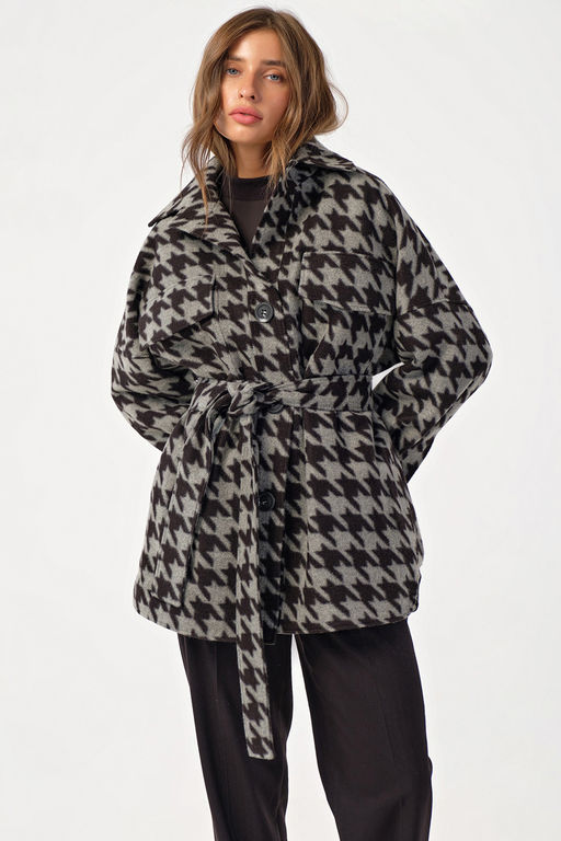 Пальто-рубашка укороченное - Fly фото 8