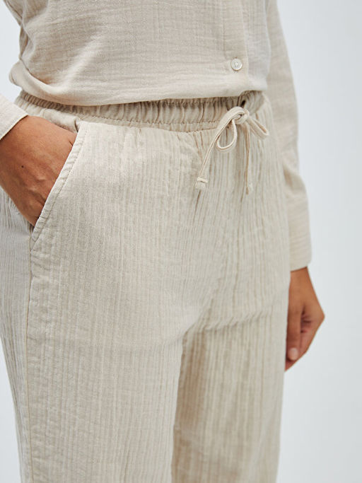 Beli Lastikli Rahat Kal?p M?slin Kad?n Pantolon - Waikiki фото 3